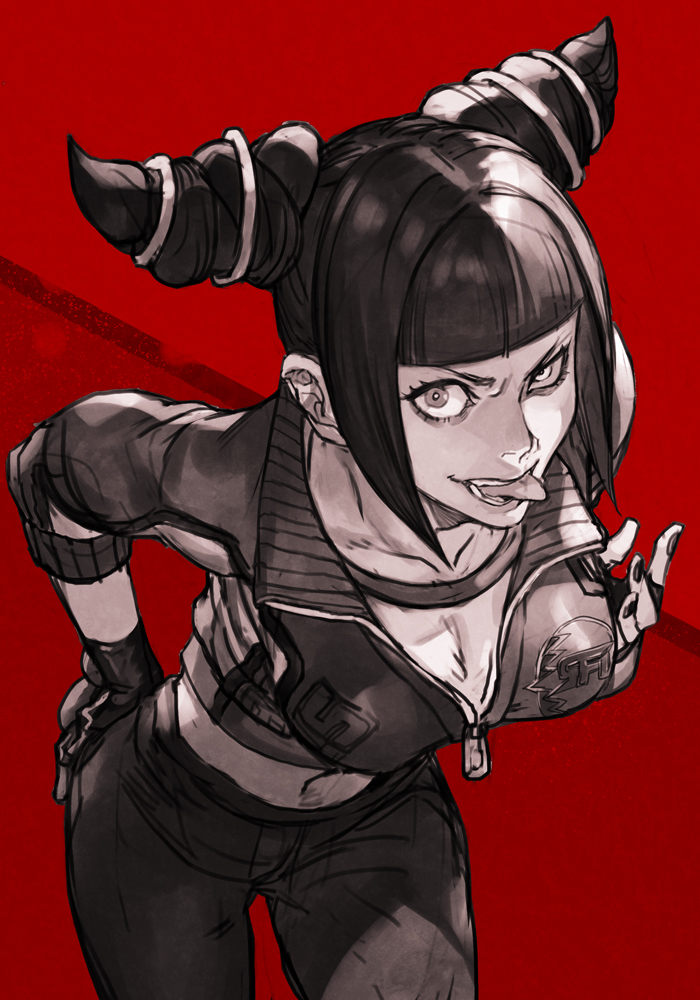 han juri (street fighter and 1 more) drawn by hungry_clicker