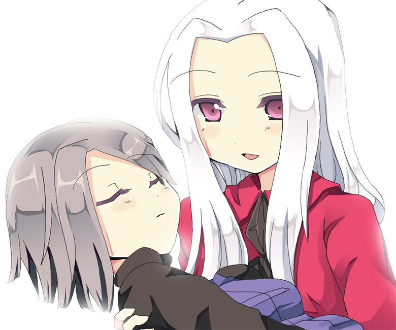 irisviel von einzbern and hisau maiya (fate and 2 more) drawn by hakumensu