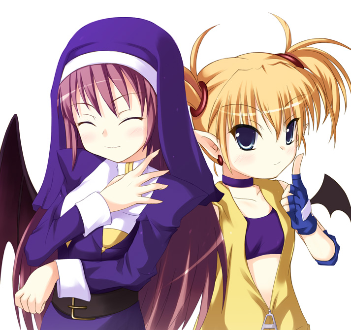 lilica felchenerow and clarice di lanza (arcana heart and 1 more) drawn by safi