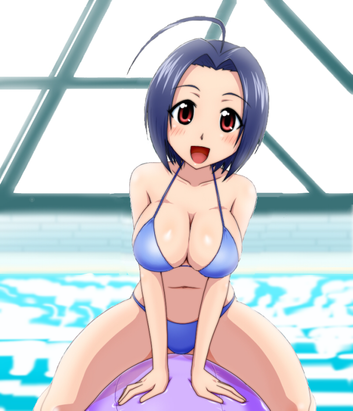 miura azusa (idolmaster and 1 more) drawn by goriate and kaze_(kazesan)