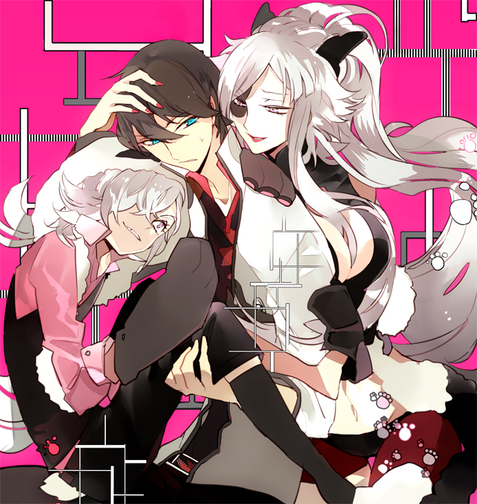 inga and yuuki shinjuurou (un-go) drawn by suou_(sdurorhr)