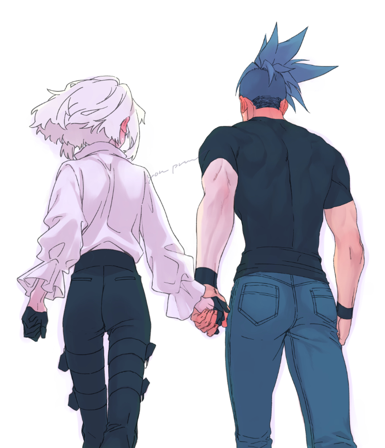 lio fotia and galo thymos (promare) drawn by yon_prmr