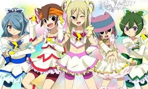 afuro terumi, cure dream, endou mamoru, cure aqua, cure mint, and 3 more (precure and 3 more) drawn by marimo_danshaku