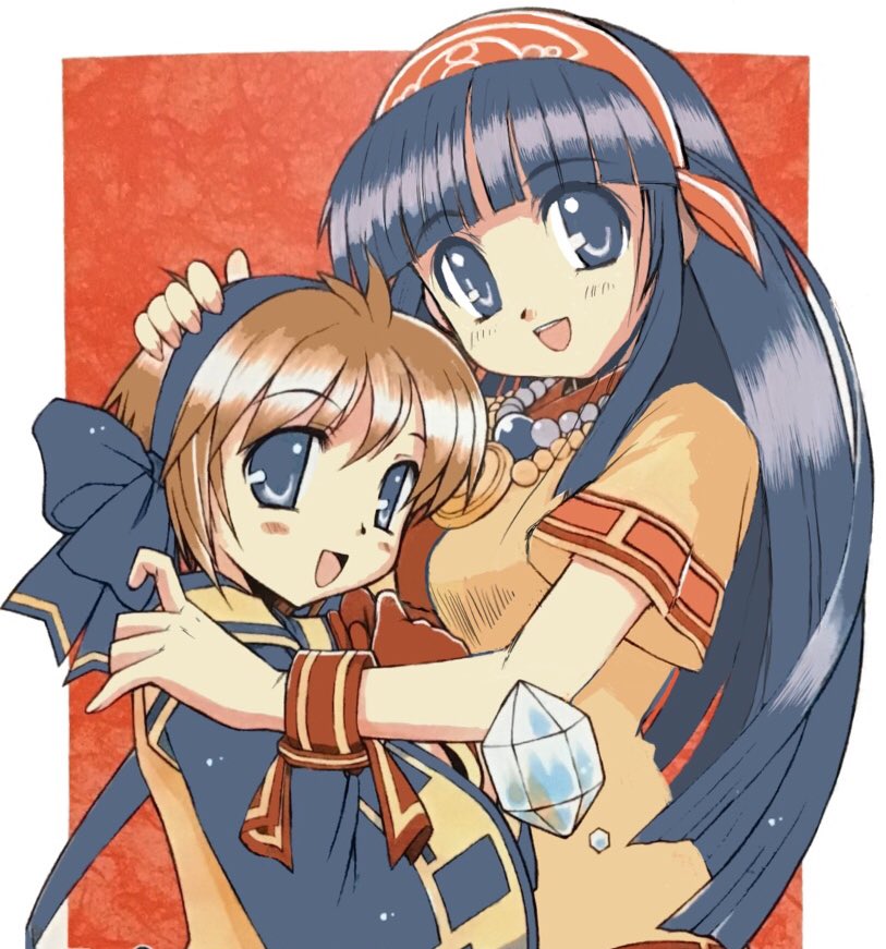 nakoruru and rimururu (samurai spirits) drawn by hisashi_kadota