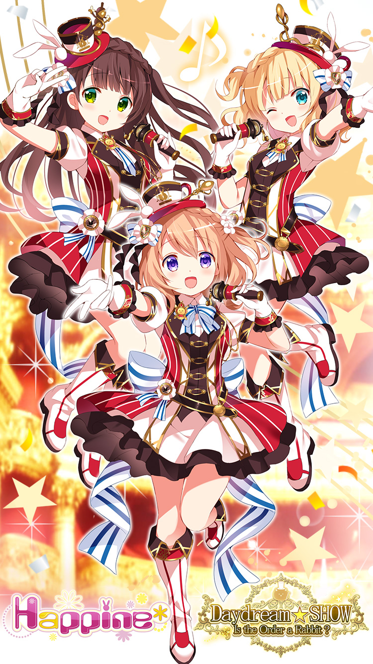 hoto cocoa, kirima syaro, and ujimatsu chiya (gochuumon wa usagi desu ka? and 1 more) drawn by koi_(koisan)