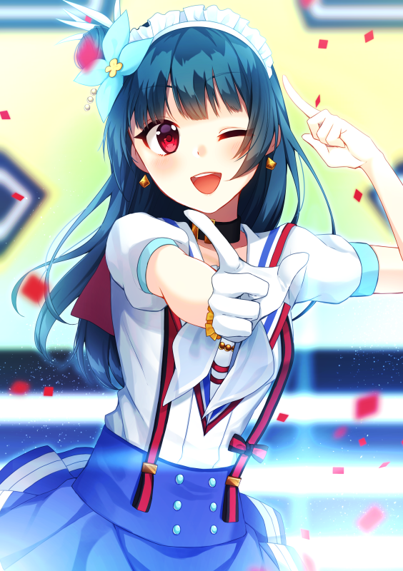 tsushima yoshiko (love live! and 1 more) drawn by moyui_(myi_005)