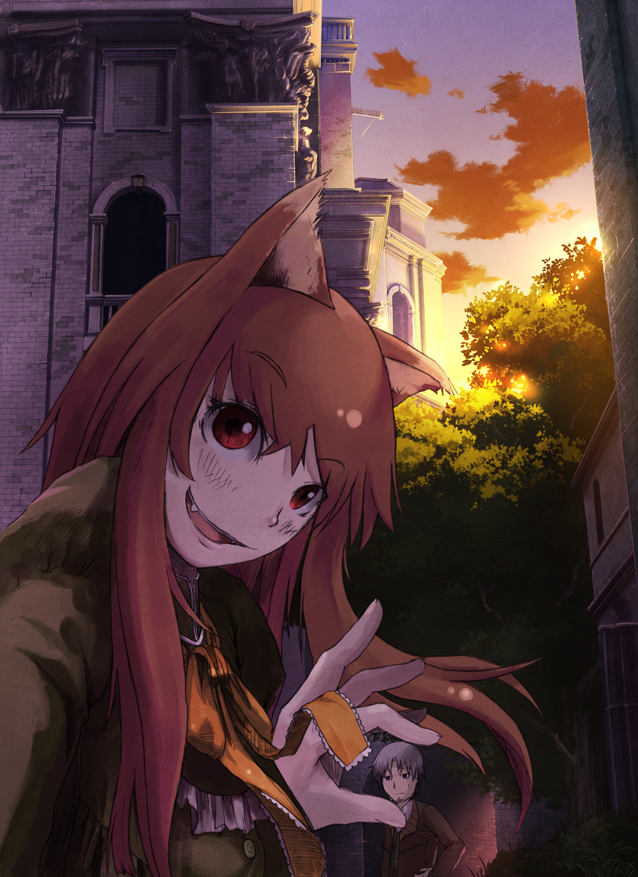 holo and craft lawrence (spice and wolf) drawn by bsan