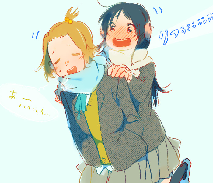 akiyama mio and tainaka ritsu (k-on!) drawn by tamagogogo