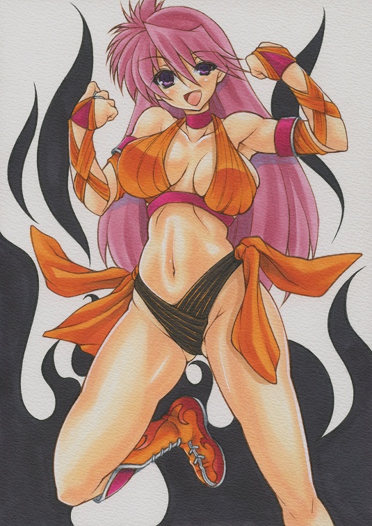 mighty yukiko (wrestle angels and 1 more) drawn by yutakasan-love