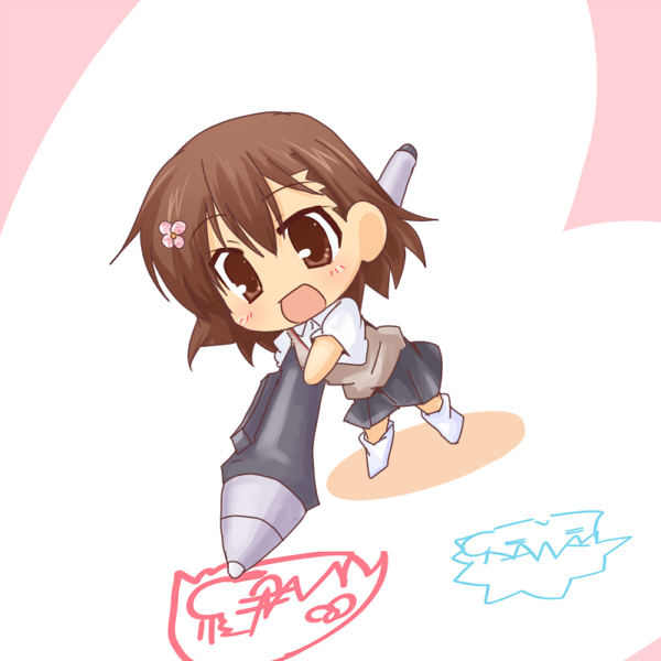 misaka mikoto (toaru majutsu no index and 1 more) drawn by tong_(freedom2000)