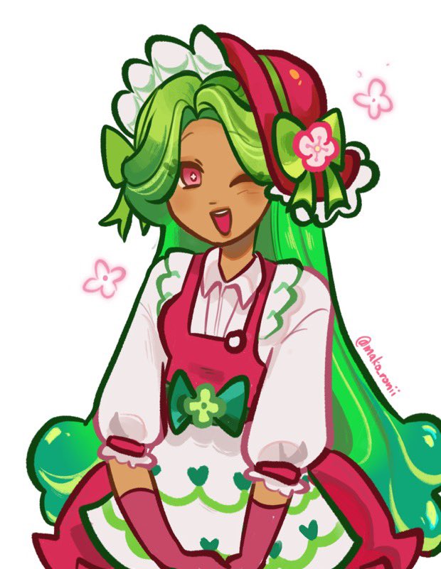 spinach cookie (cookie run and 1 more) drawn by mako_ronii