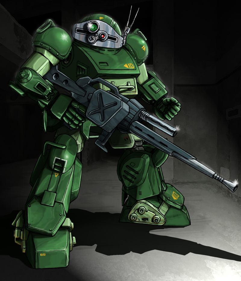 scopedog (soukou kihei votoms) drawn by mick_(m.ishizuka)