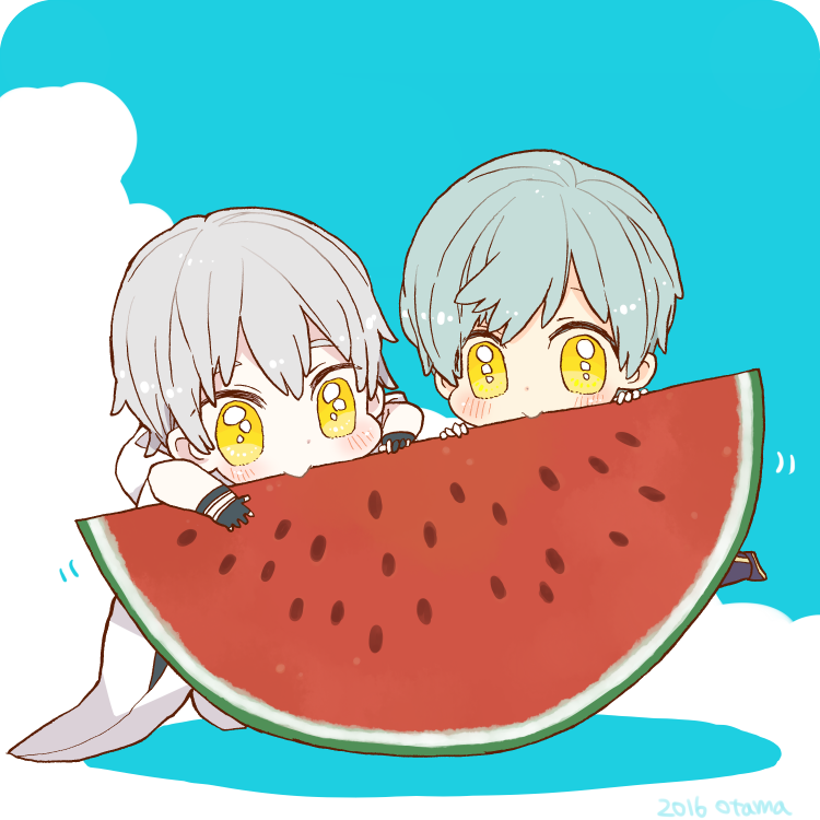 tsurumaru kuninaga and ichigo hitofuri (touken ranbu) drawn by sayu030b