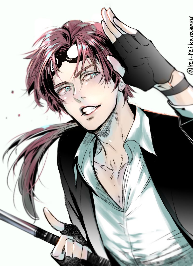 reno (final fantasy and 1 more) drawn by karameruderei