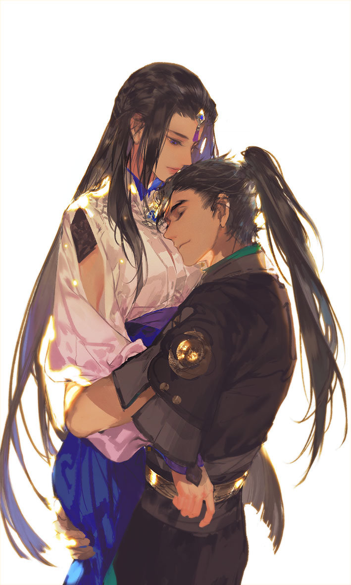 yun wuyue and bei luo (gujian qitan and 1 more) drawn by ibuki_satsuki
