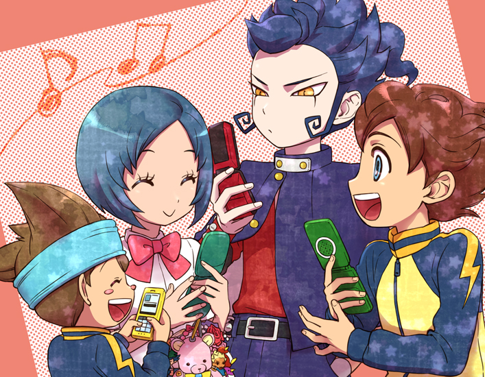 matsukaze tenma, tsurugi kyousuke, sorano aoi, and nishizono shinsuke (inazuma eleven and 1 more) drawn by jjjjjj