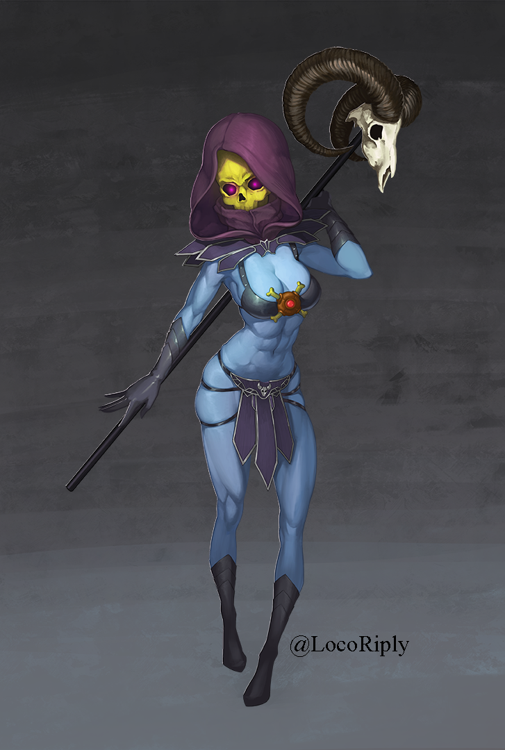 skeletor (masters of the universe) drawn by dmitriy_samarkin