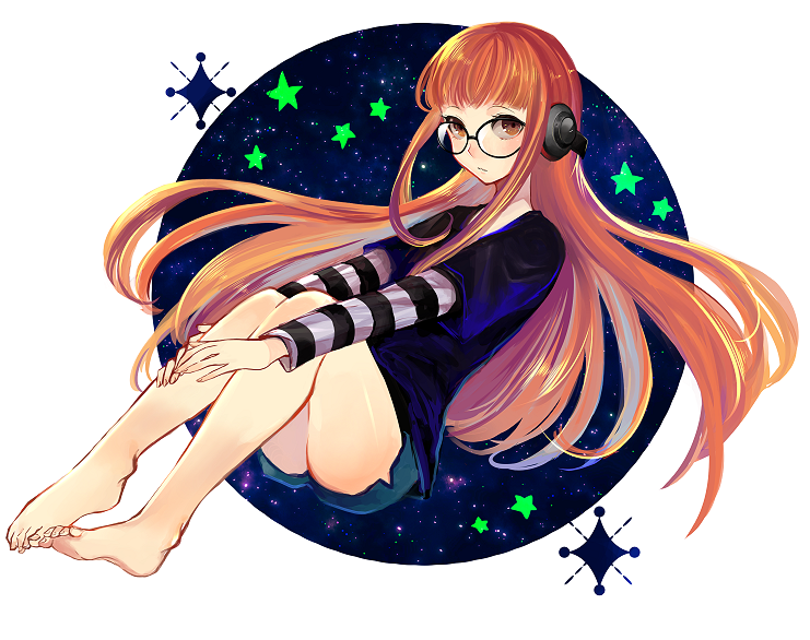 sakura futaba (persona and 1 more) drawn by sk816