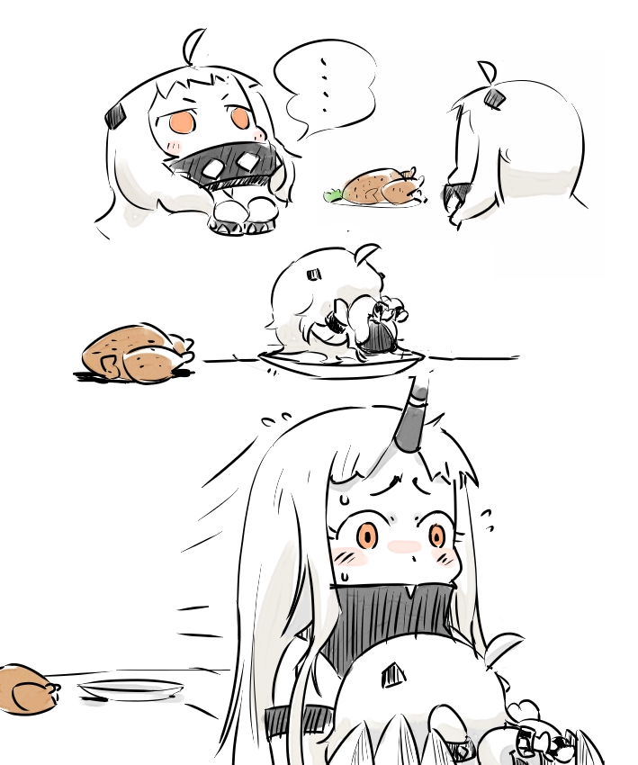 northern ocean princess and seaport princess (kantai collection) drawn by ohyo