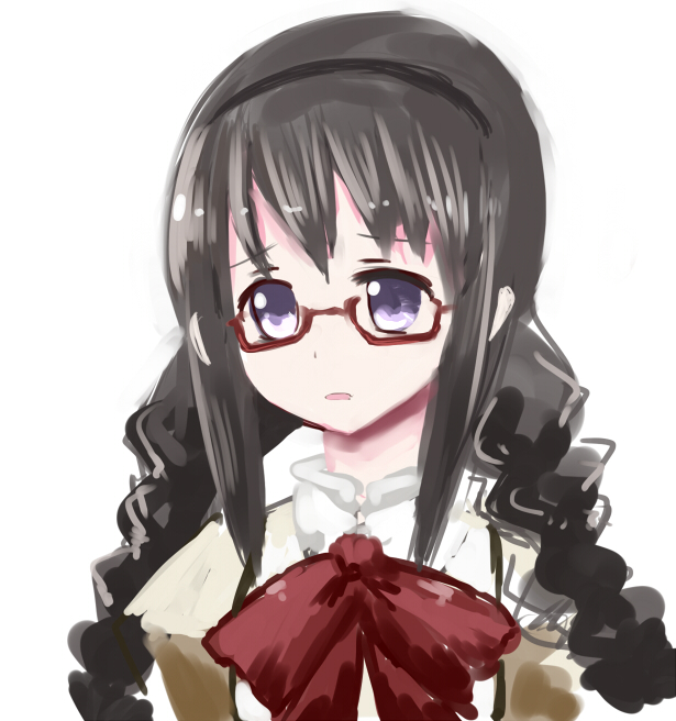 akemi homura (mahou shoujo madoka magica) drawn by hal360