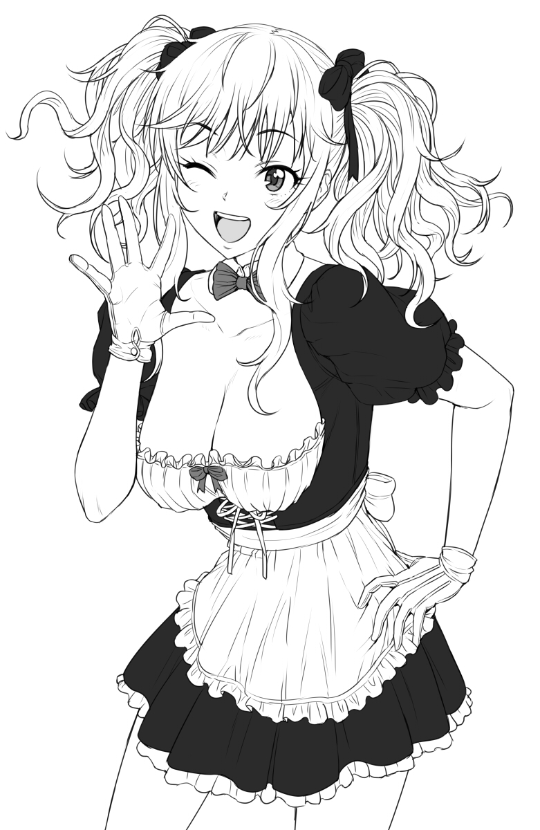 ohtsuki yui (idolmaster and 1 more) drawn by nigou