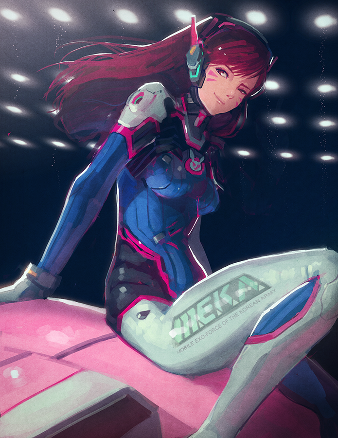 d.va (overwatch and 1 more) drawn by biahnyang