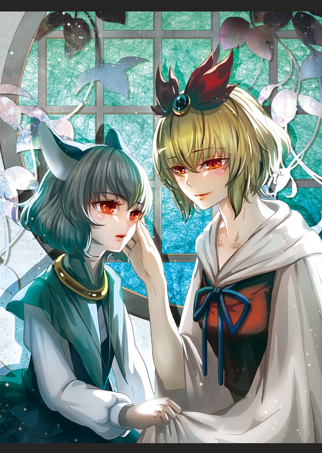 nazrin and toramaru shou (touhou) drawn by mikikoto_hitsuji