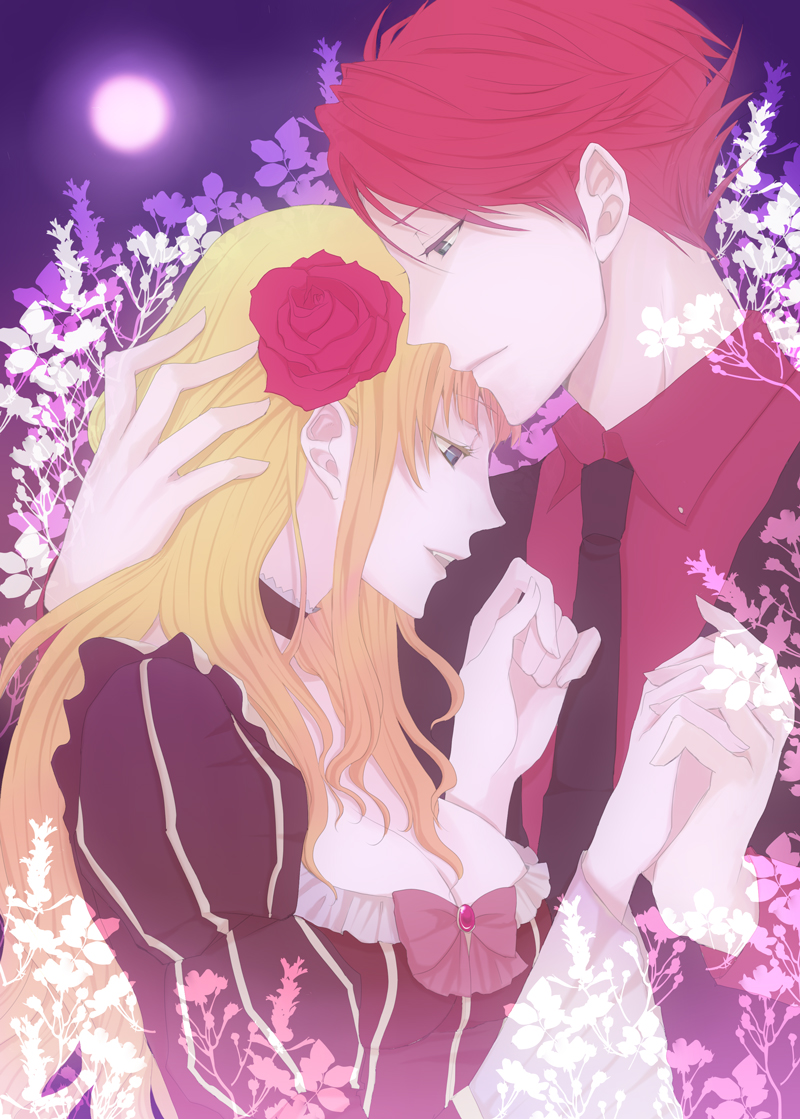 beatrice and ushiromiya battler (umineko no naku koro ni) drawn by nero_(koyuki)