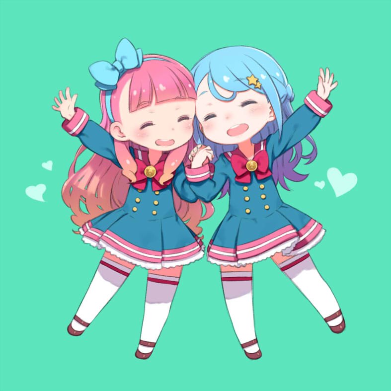 yuki aine and minato mio (aikatsu! and 1 more) drawn by kuroboshi_kouhaku