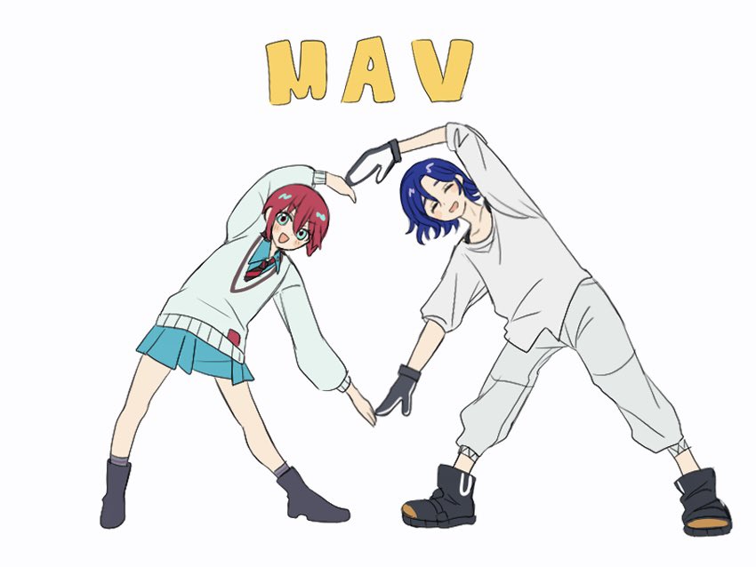 amate yuzuriha and shuji ito (gundam and 1 more) drawn by sumi_(gfgf_045)