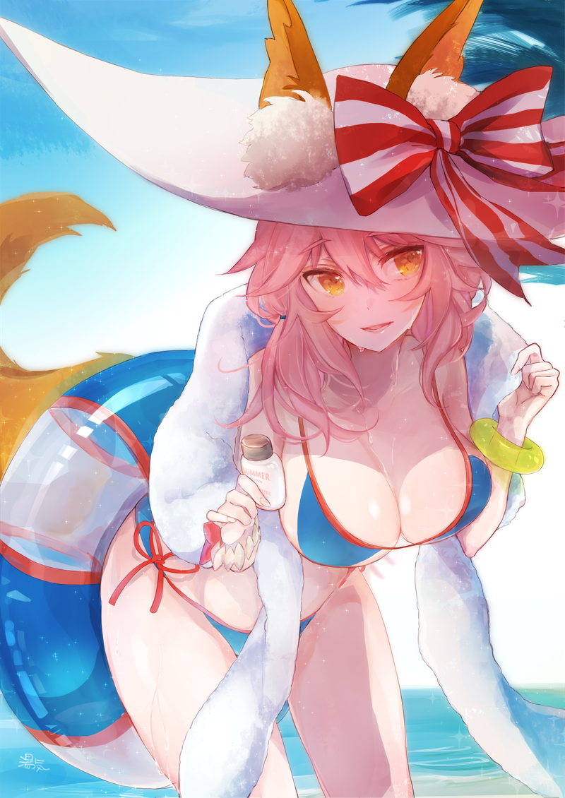 tamamo and tamamo no mae (fate and 2 more) drawn by yukimiya_yuge