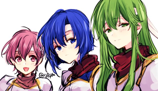 palla, catria, and est (fire emblem and 1 more) drawn by naho_(pi988y)