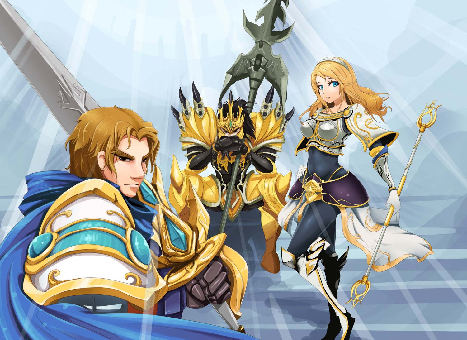 Lux Garen And Jarvan Iv League Of Legends Drawn By Beancurd Danbooru Lux Garen And Jarvan Iv League Of Legends Drawn By Beancurd Danbooru