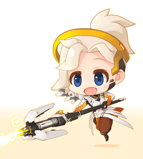 mercy (overwatch and 1 more) drawn by ran_system
