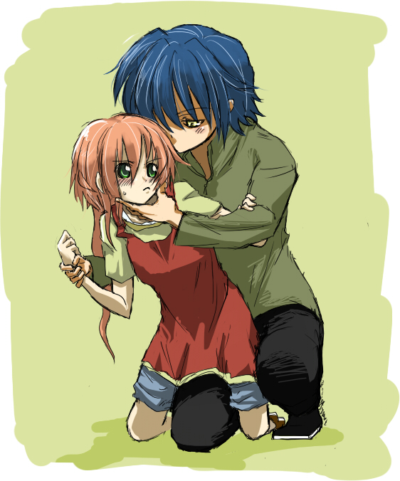 subaru nakajima and ixveria (lyrical nanoha and 2 more) drawn by dimon