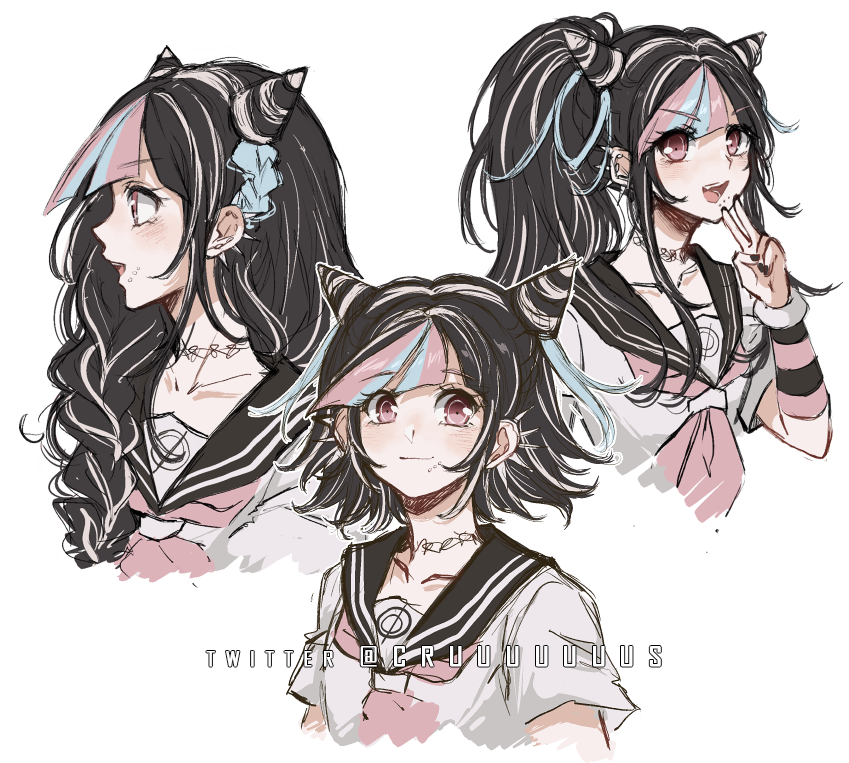 mioda ibuki (danganronpa and 1 more) drawn by criis-chan