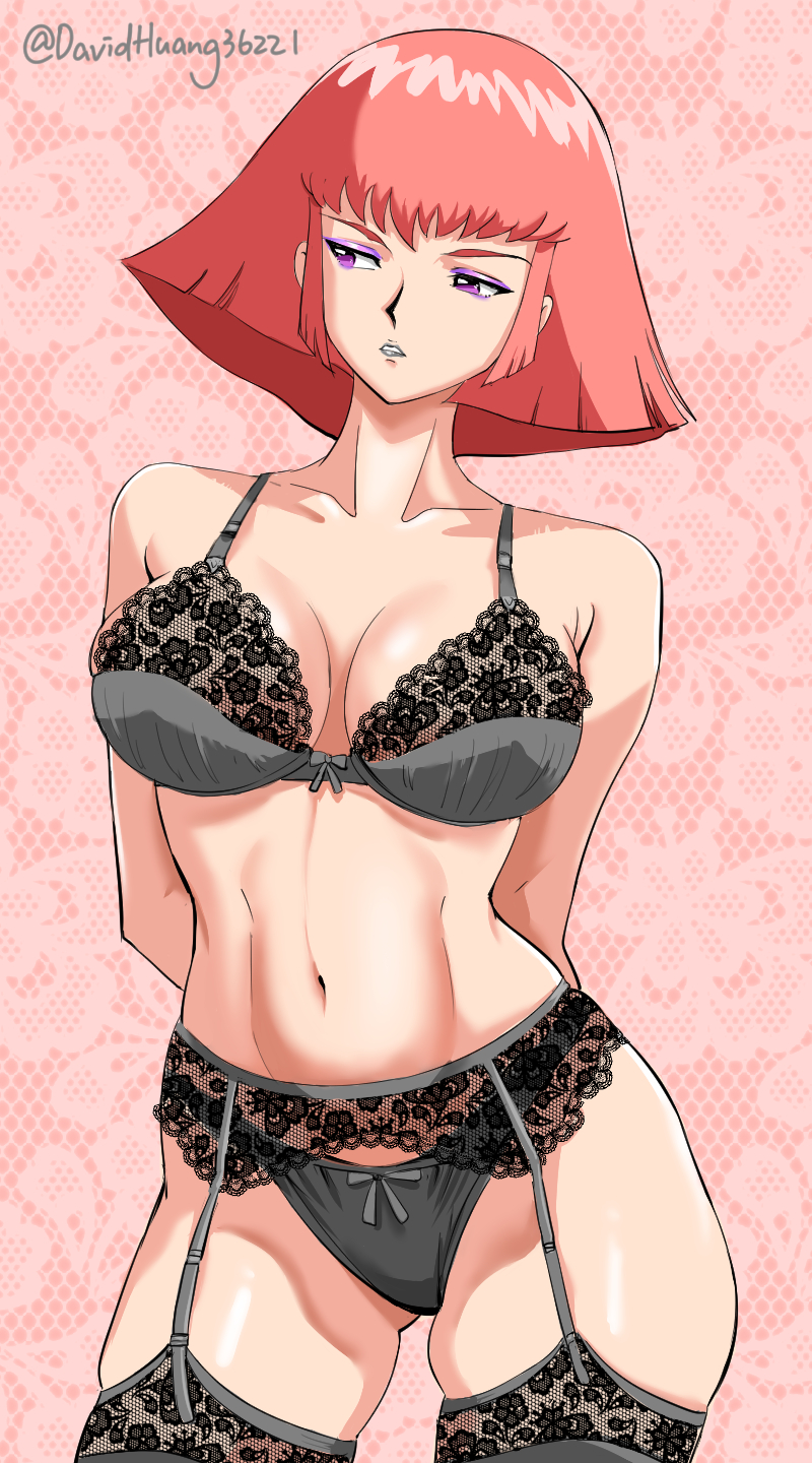 haman karn (gundam and 2 more) drawn by david_huang
