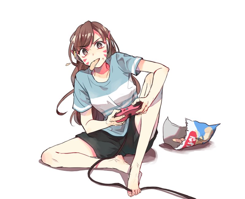 d.va (overwatch and 1 more) drawn by il_(ieru1826)