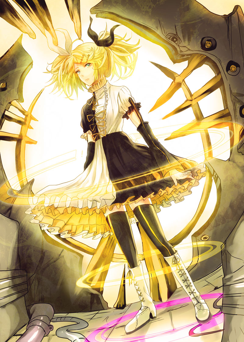 kagamine rin (vocaloid and 1 more) drawn by shoko_makiko