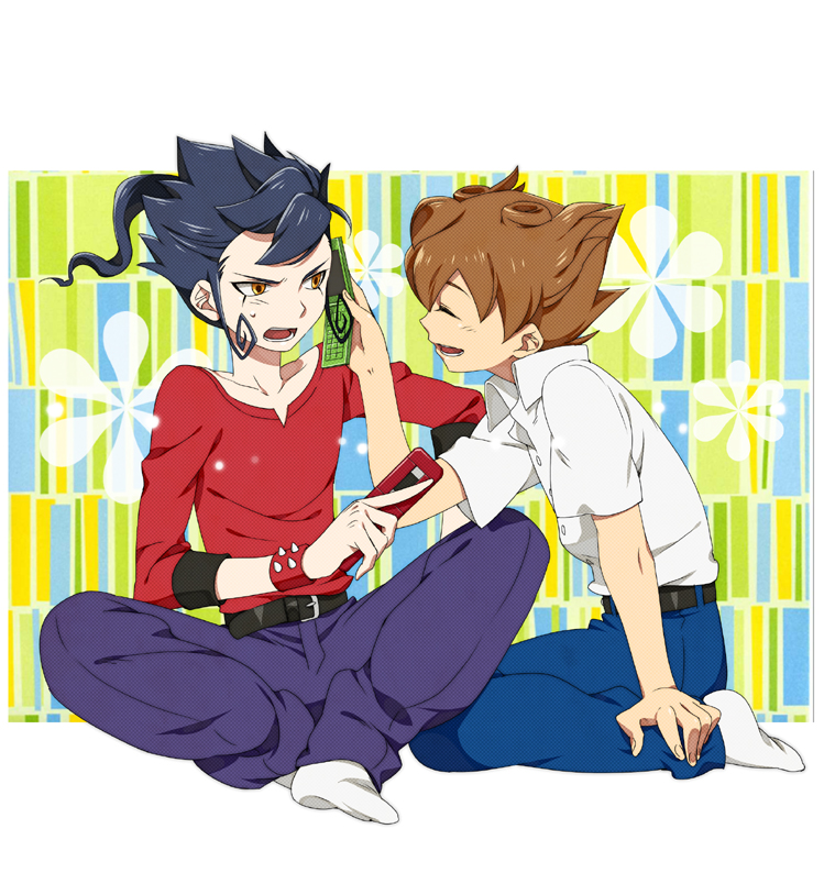 matsukaze tenma and tsurugi kyousuke (inazuma eleven and 1 more) drawn by ar_(rikuesuto)