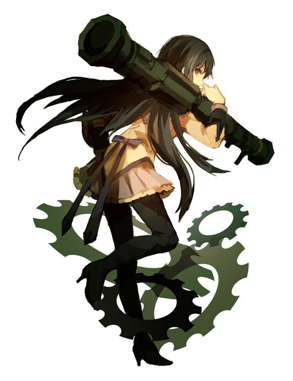 akemi homura (mahou shoujo madoka magica) drawn by lemontea