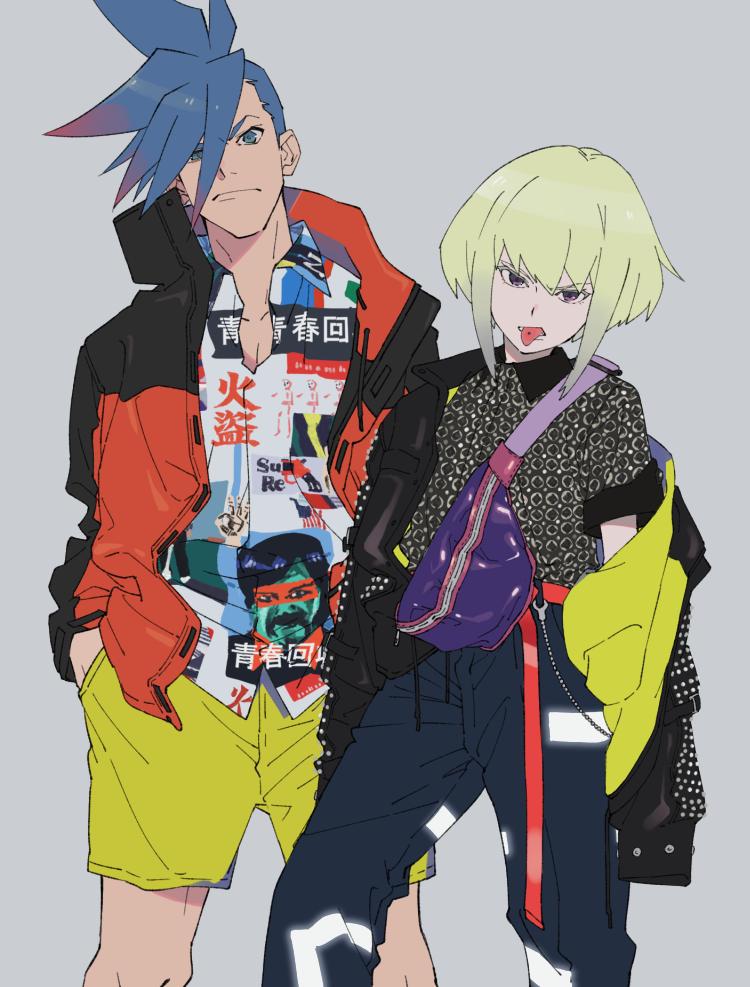 lio fotia and galo thymos (promare) drawn by shirikon