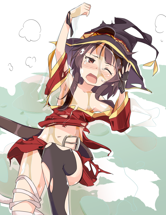 megumin (kono subarashii sekai ni shukufuku wo!) drawn by ixy