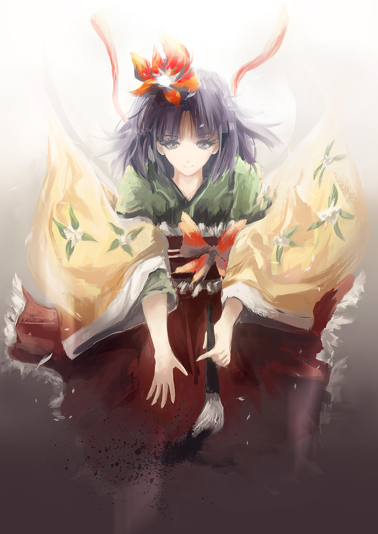 hieda no akyuu (touhou) drawn by arufa_(hourai-sugar)