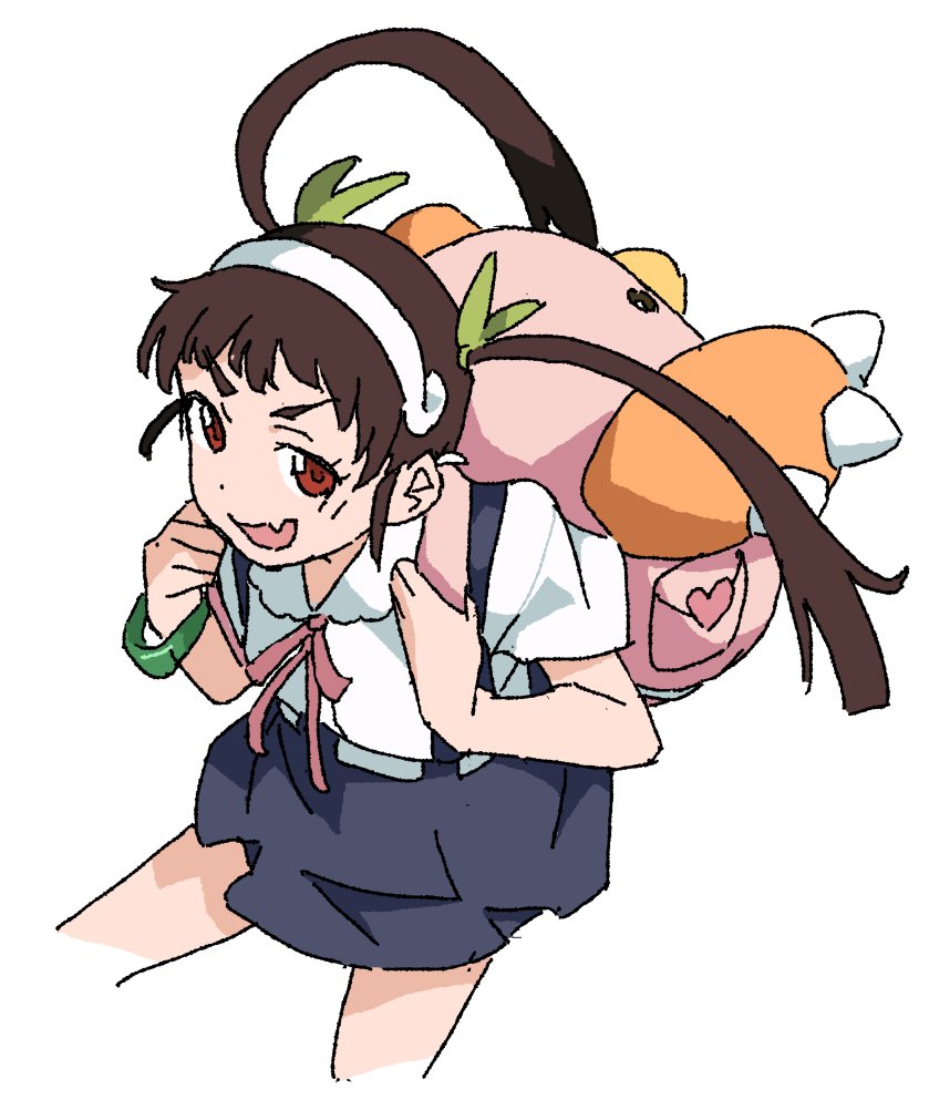 hachikuji mayoi (monogatari) drawn by momo_no_suidou-sui