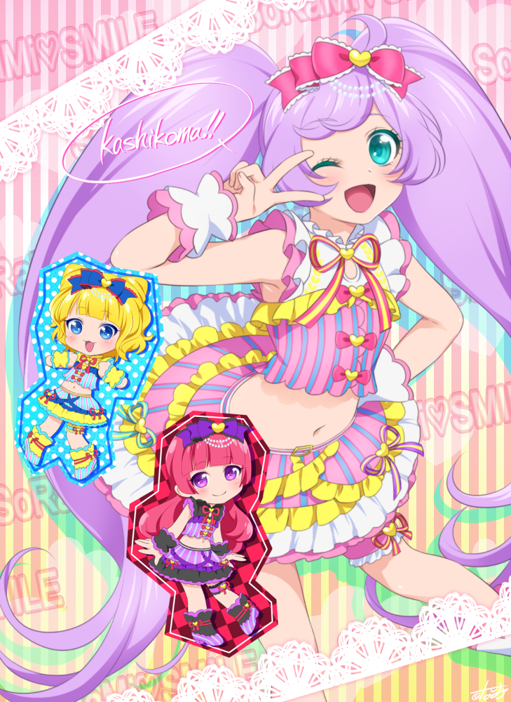 manaka laala, minami mirei, and hojo sophy (pretty series and 1 more) drawn by 0417nao