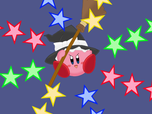 kirisame marisa and kirby (touhou and 1 more)