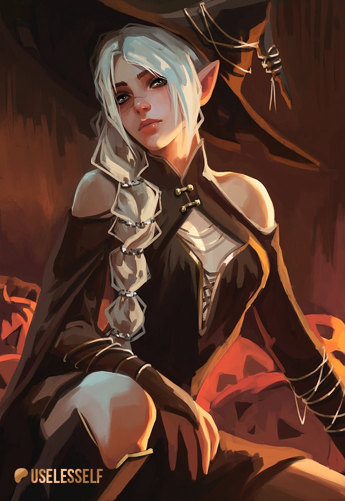 shadowheart (dungeons & dragons and 2 more) drawn by useless_elf