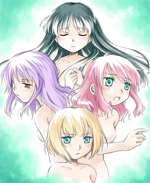 feldt grace, marina ismail, louise halevy, and anew returner (gundam and 1 more) drawn by mizuna_tomomi