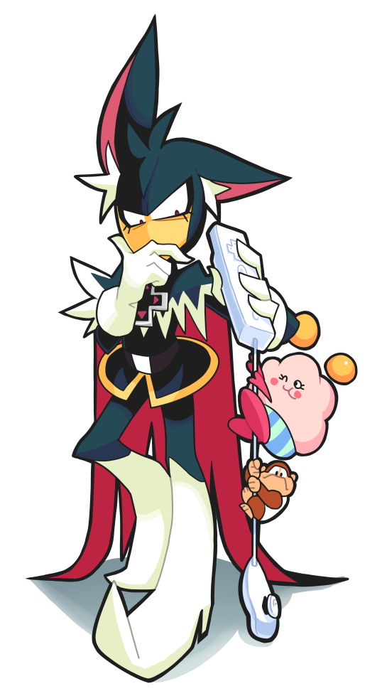 draculala and donkey kong jr. (original and 2 more) drawn by gashi-gashi